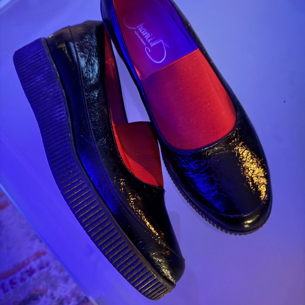 Channi B Black and Red Loafers